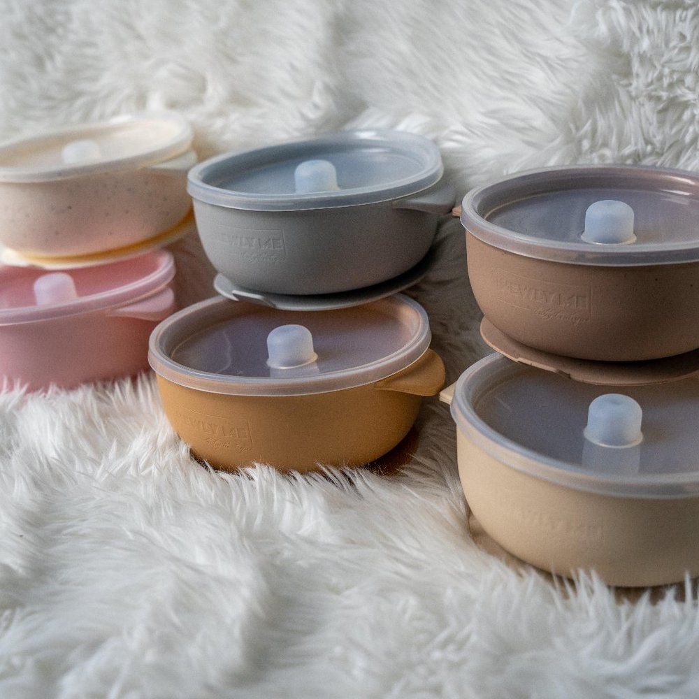Silicone Bowl with clear lid
